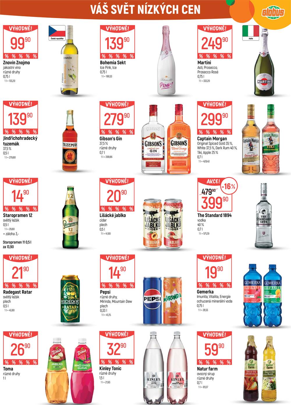 Akční leták Globus 12.8. - 18.8.2026 - Globus Brno Ivanovice