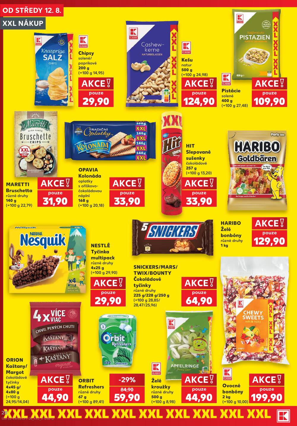 Leták Kaufland - Kaufland 12.8. - 18.8. - Kaufland - Praha - Horní Měcholupy - strana 28