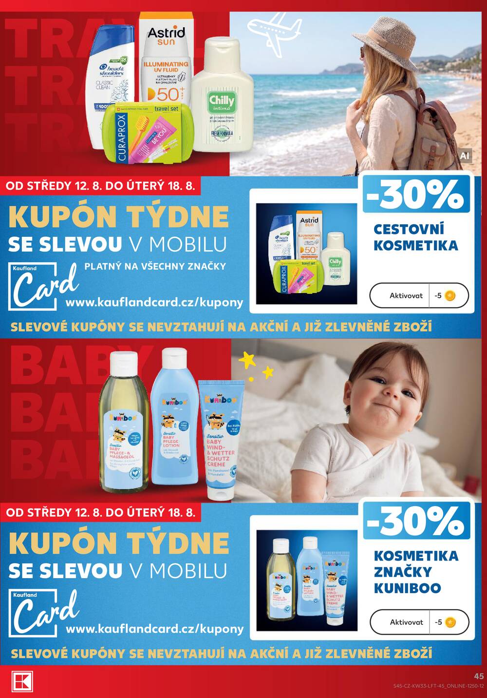 Leták Kaufland - Kaufland 12.8. - 18.8. - Kaufland Praha Čestlice - strana 45 Leták Kaufland - Kaufland 12.8. - 18.8. - Kaufland Praha Čestlice - strana 45