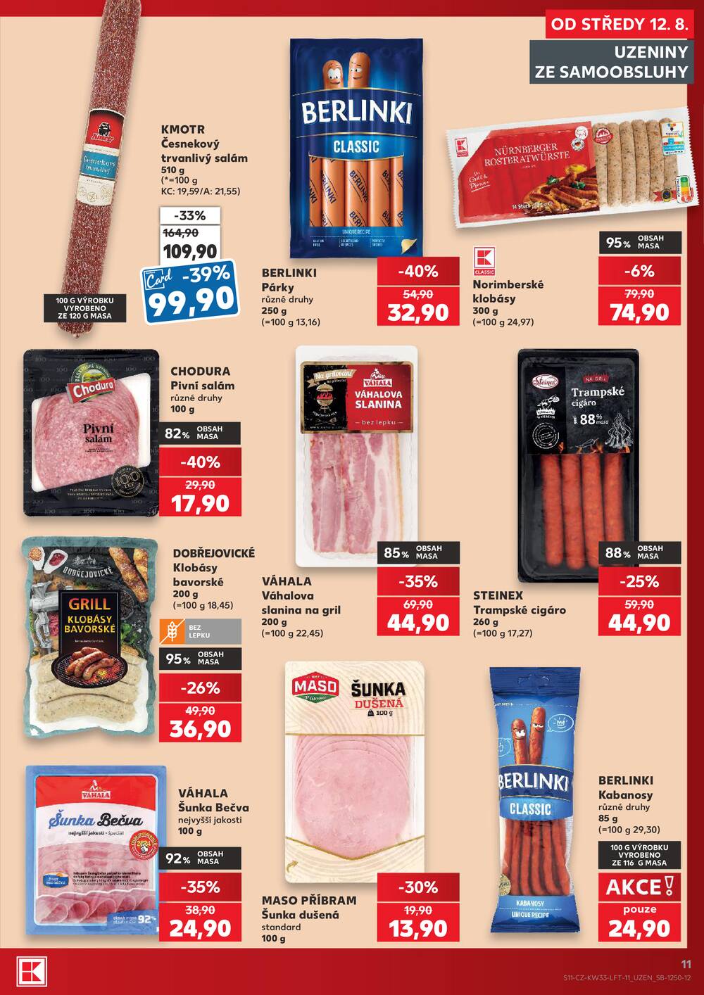 Kaufland 12.8. - 18.8. - Kaufland - Veselí nad Lužnicí - Budějovická
