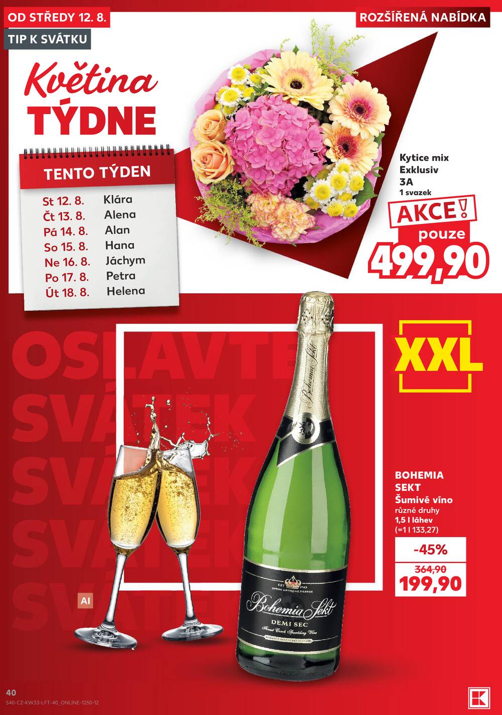 Kaufland 12.8. - 18.8. - Kaufland - Veselí nad Lužnicí - Budějovická