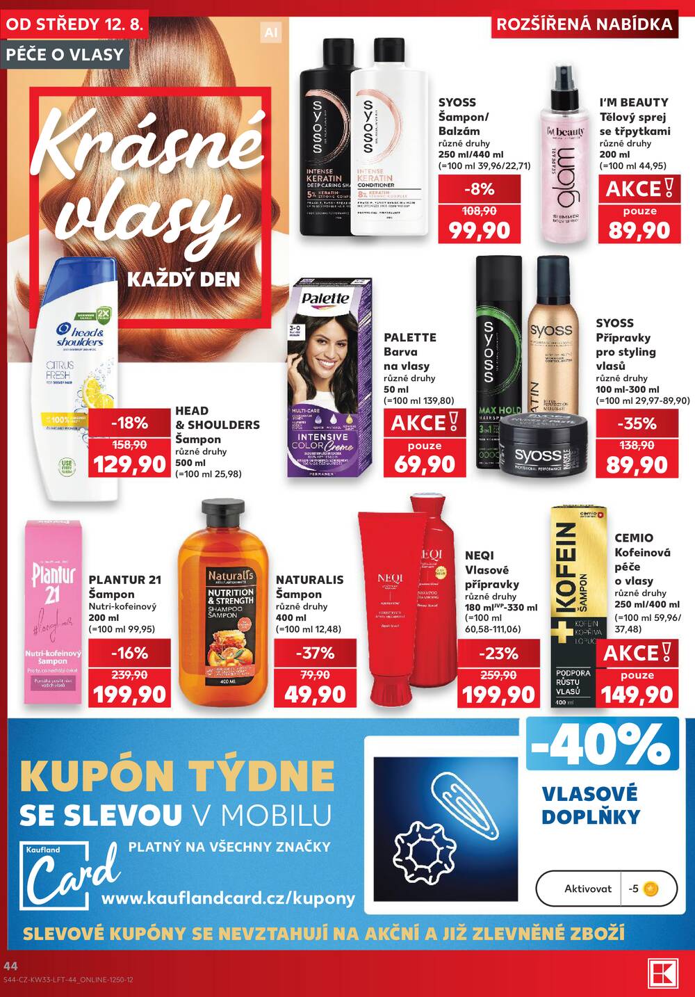 Kaufland 12.8. - 18.8. - Kaufland - Veselí nad Lužnicí - Budějovická