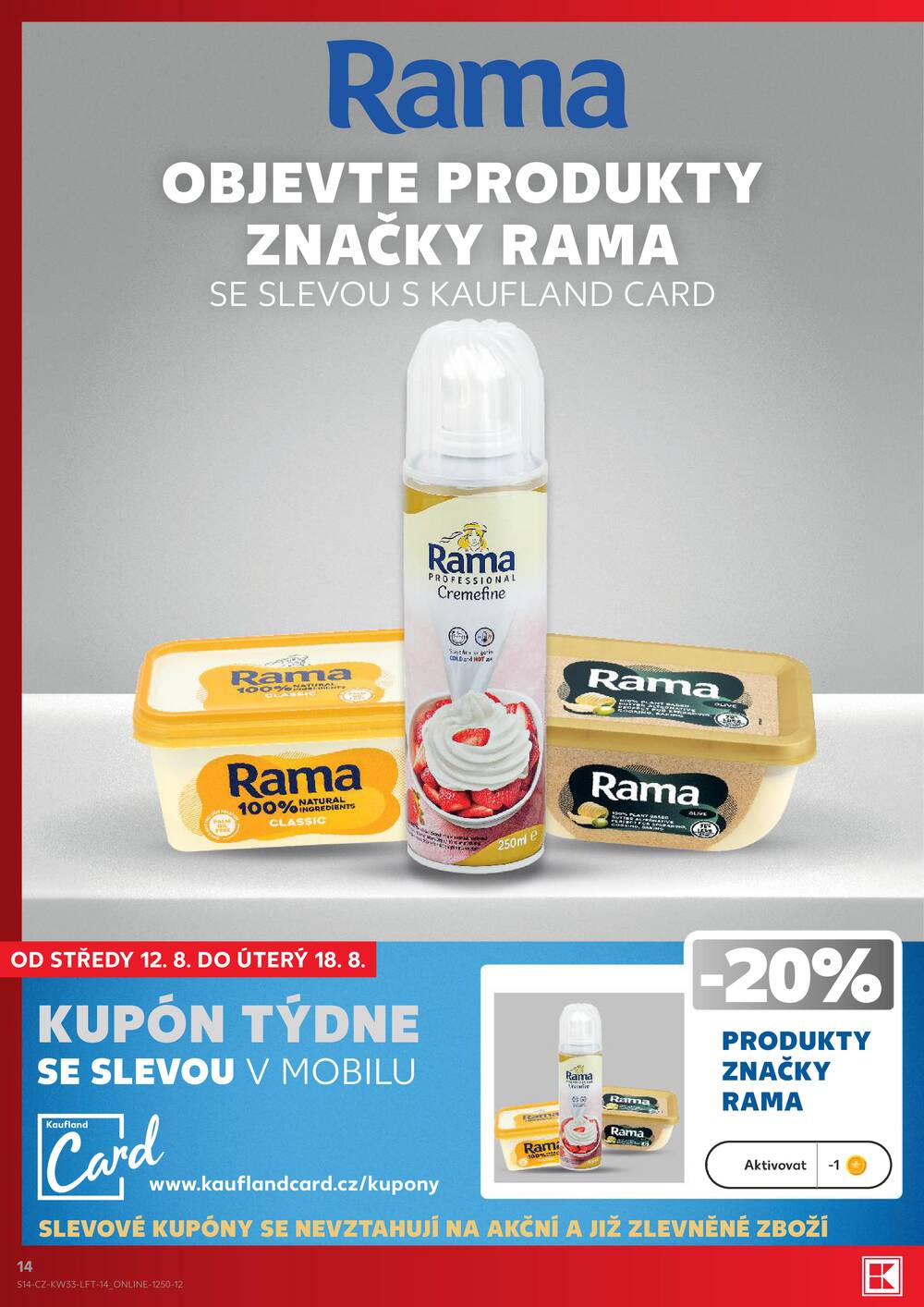 Leták Kaufland - Kaufland 12.8. - 18.8. - Kaufland - Děčín - strana 14