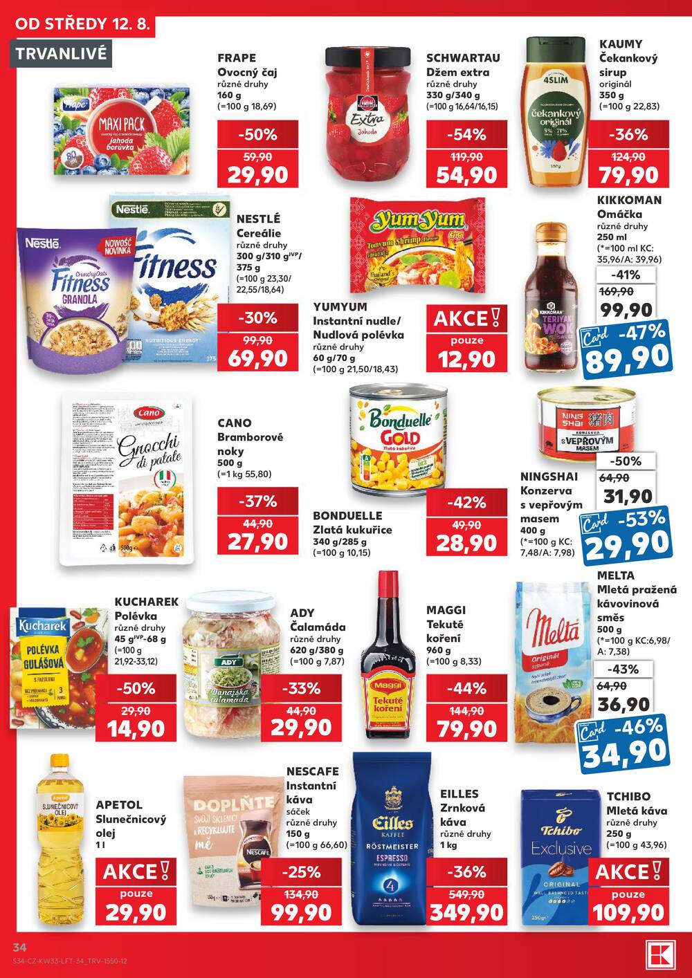 Leták Kaufland - Kaufland 12.8. - 18.8. - Kaufland Humpolec - strana 34 Leták Kaufland - Kaufland 12.8. - 18.8. - Kaufland Humpolec - strana 34
