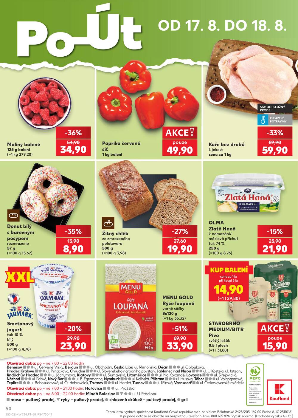 Kaufland 12.8. - 18.8. - Kaufland - Varnsdorf
