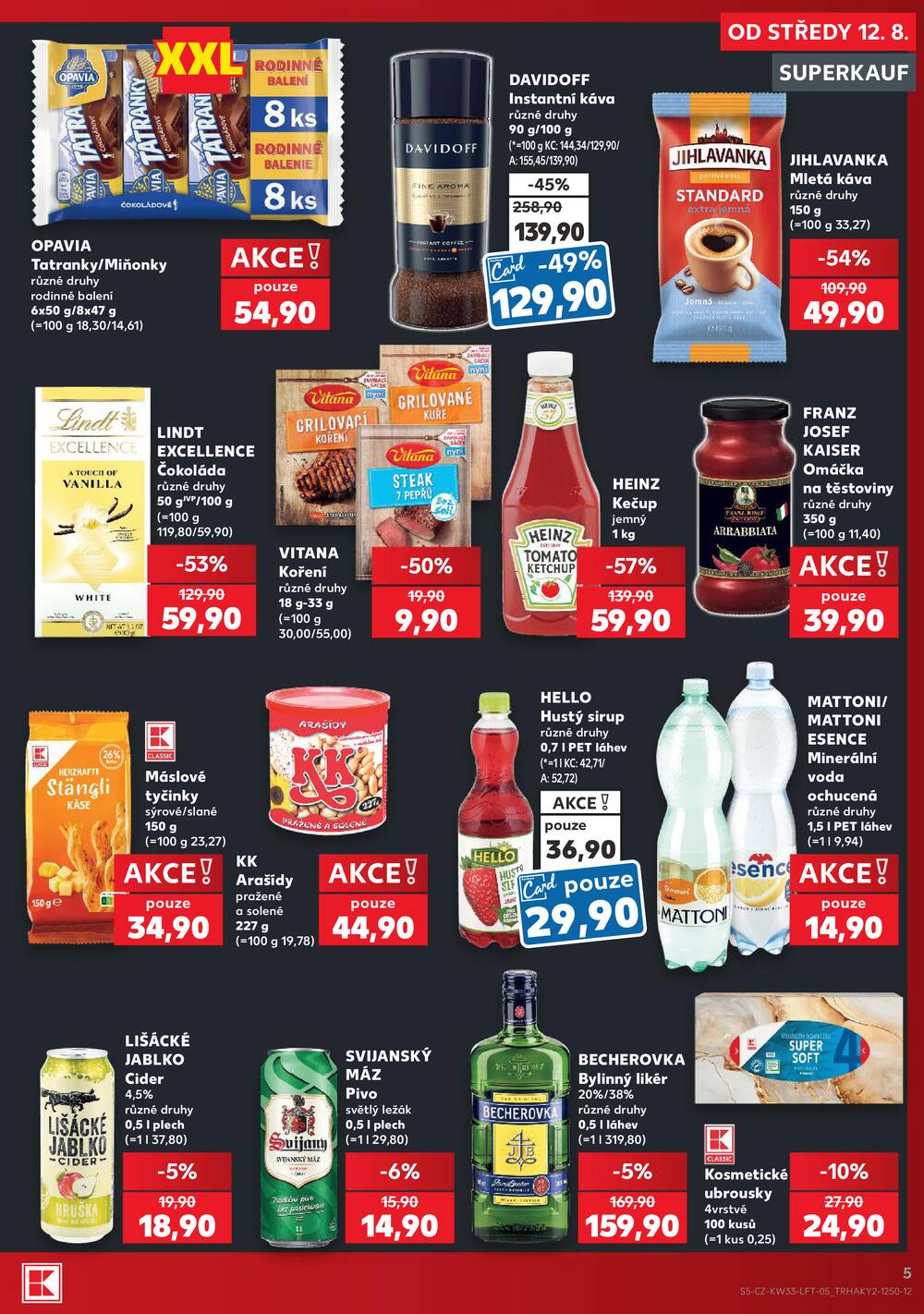 Leták Kaufland - Kaufland 12.8. - 18.8. - Kaufland - Opava - Předměstí - strana 5