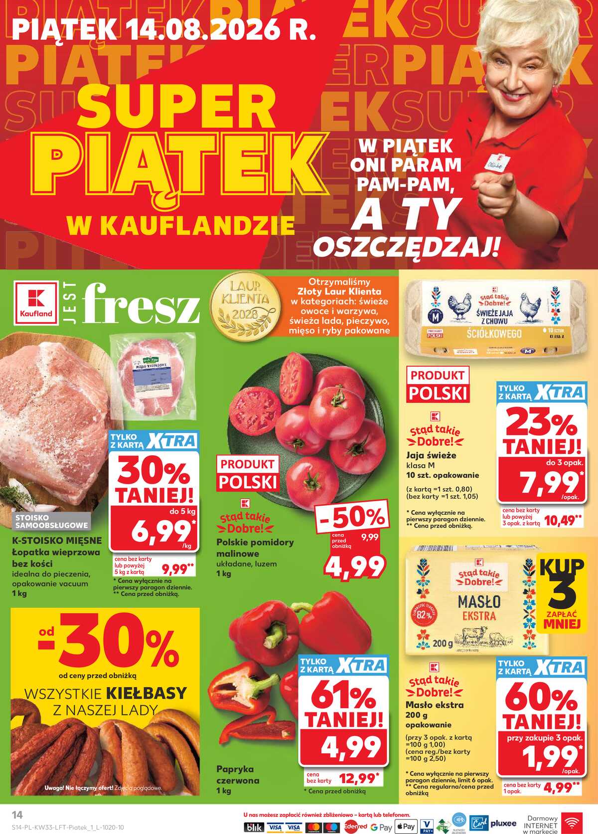 Leták Kaufland Polsko 12.8.-19.8.2026 - Týdenní zpravodaj strana 14