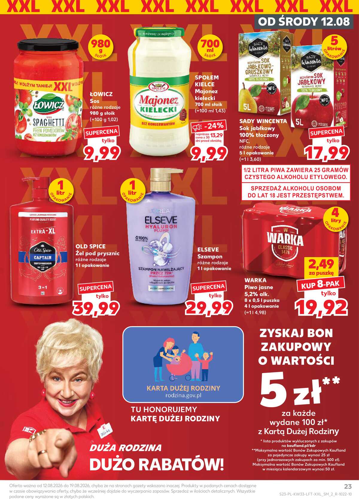 Leták Kaufland Polsko 12.8.-19.8.2026 - Týdenní zpravodaj strana 23