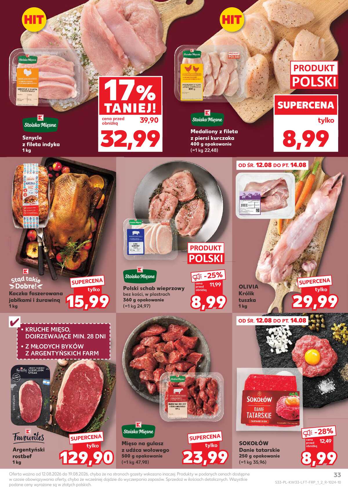 Leták Kaufland Polsko 12.8.-19.8.2026 - Týdenní zpravodaj strana 33