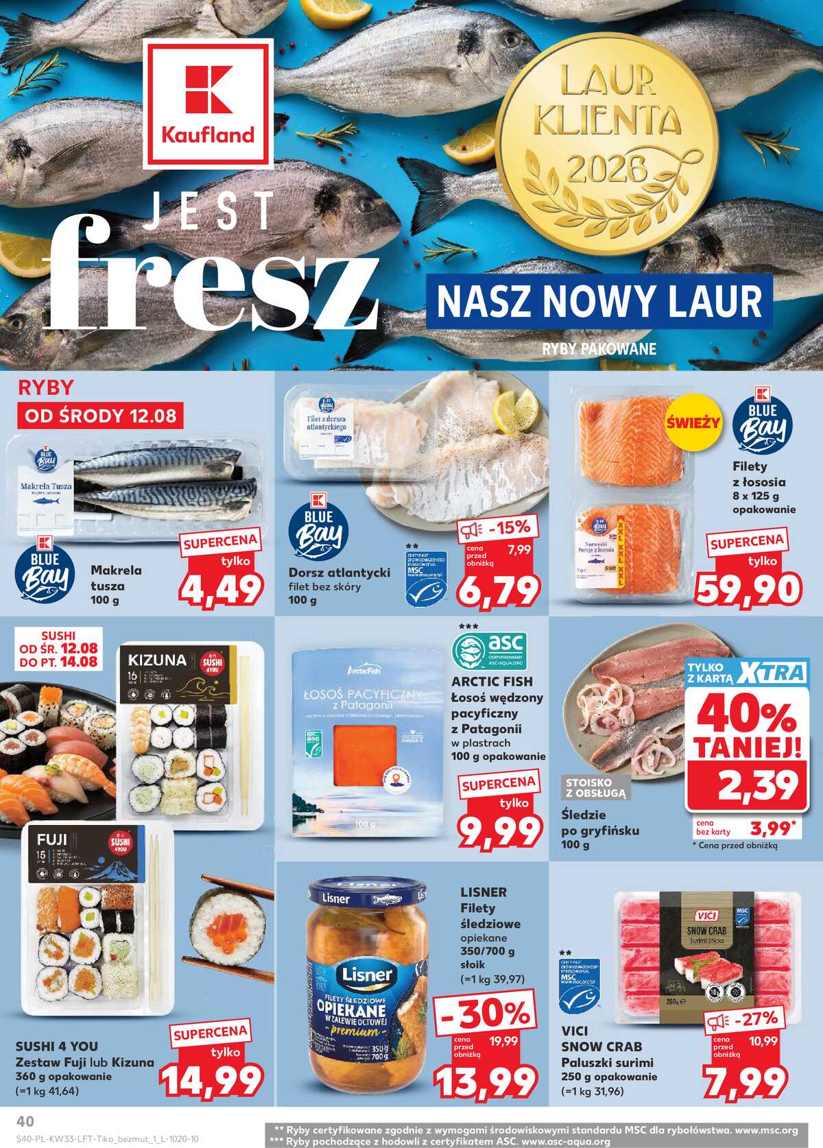 Leták Kaufland Polsko 12.8.-19.8.2026 - Týdenní zpravodaj strana 40