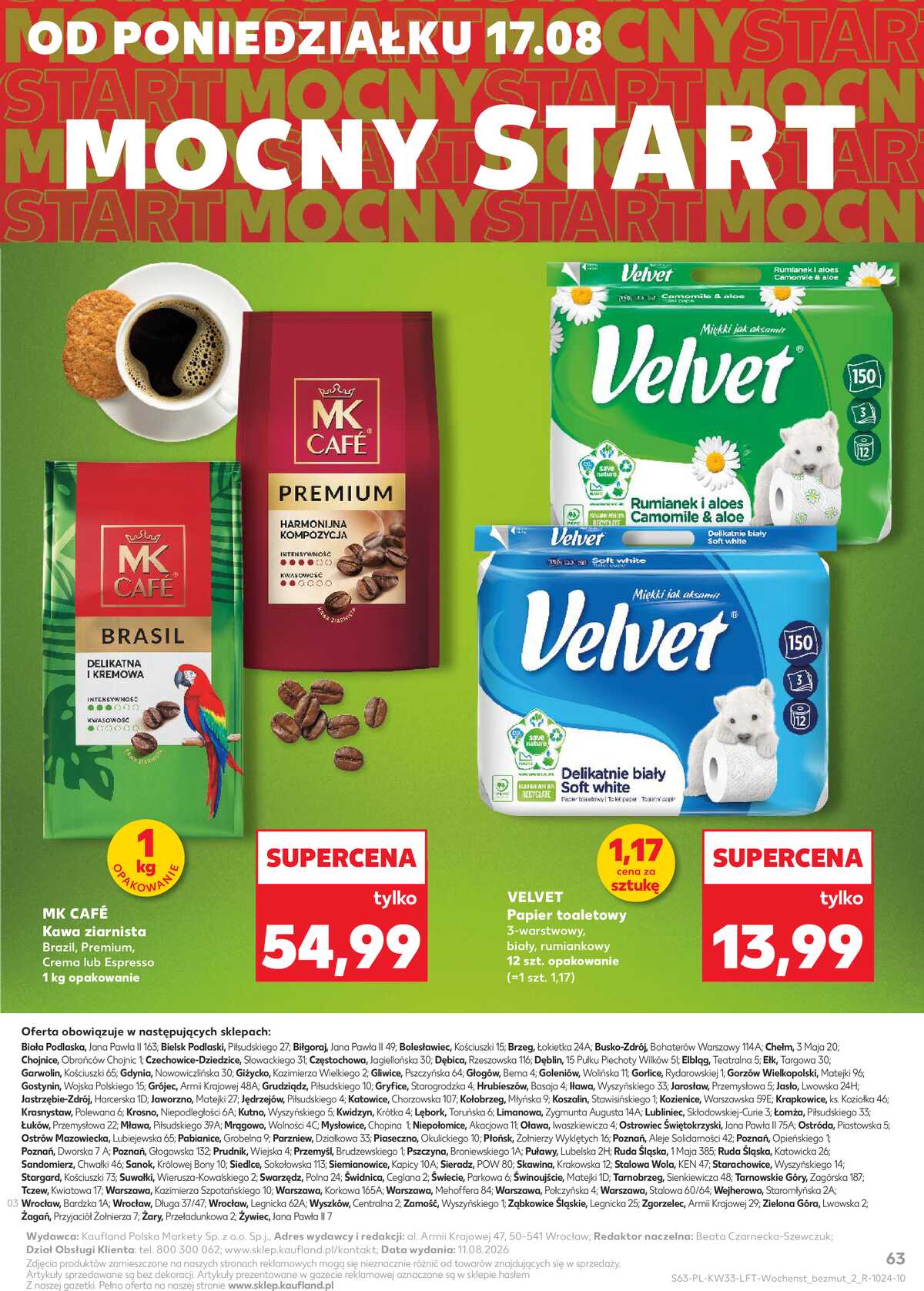 Leták Kaufland Polsko 12.8.-19.8.2026 - Týdenní zpravodaj strana 63