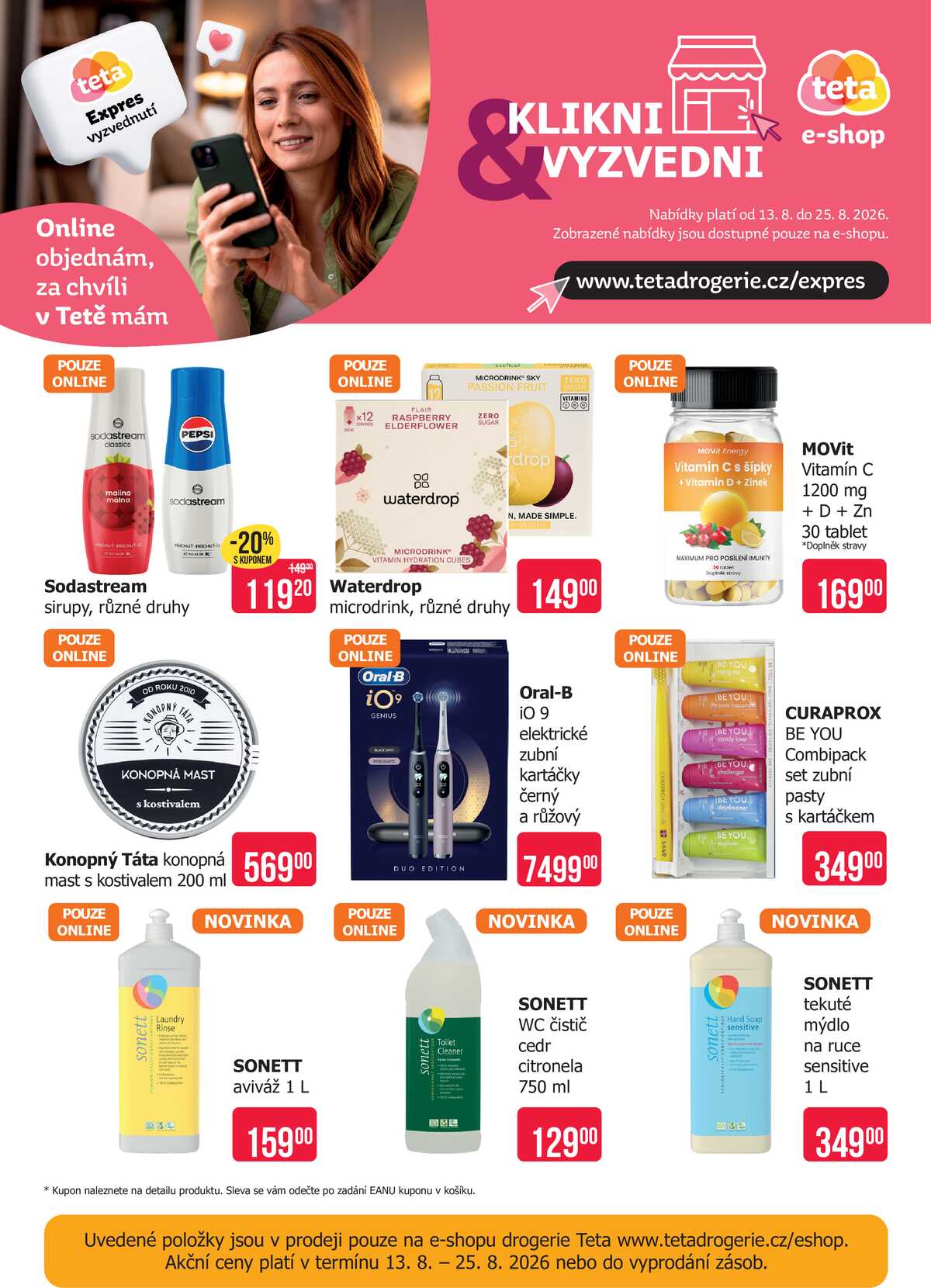 Teta drogerie eshop od 13.8. do 25.8.2026 strana 1
