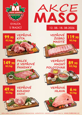 leták MAKOVEC a.s. – maso uzeniny