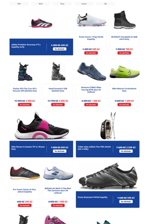 Intersport Boty - 12. 8. 2026