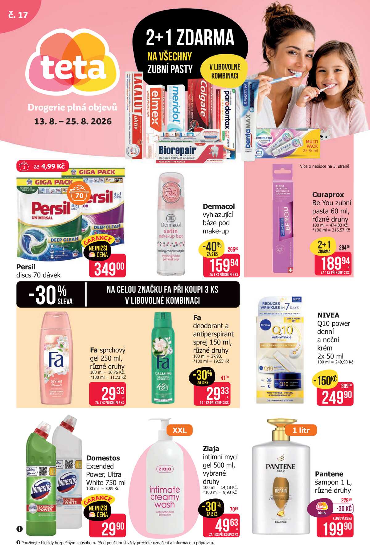 Teta drogerie  od 13.8. do 25.8.2026 strana 1
