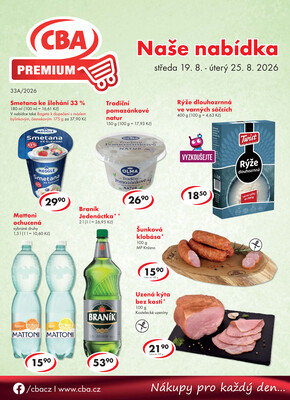 CBA Premium od 19.8. do 25.8.2026
