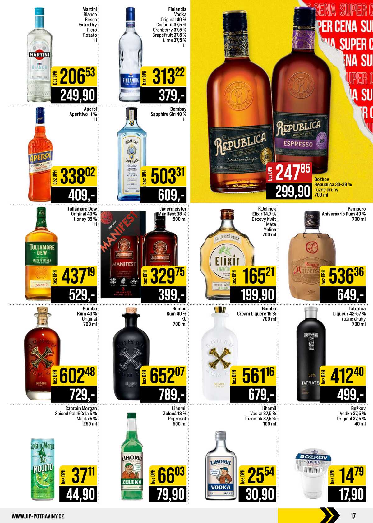JIP Cash & Carry Brno, Praha, Ostrava, Jilemnice, Pardubice, Ostrava, Karlovy Vary, Olomouc a Zlín od 12.8. do 18.8.2026 strana 17