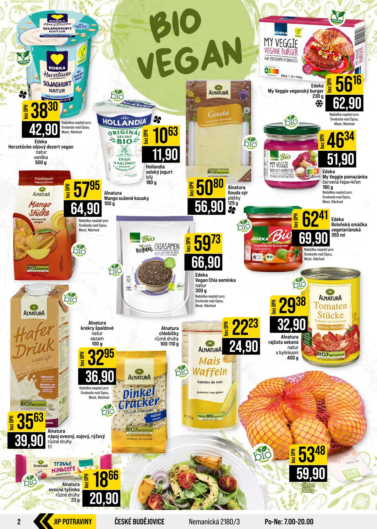 JIP Cash & Carry České Budějovice, Most, Náchod, Polička, Sušice a Svoboda nad Úpou od 12.8. do 18.8.2026 strana 2