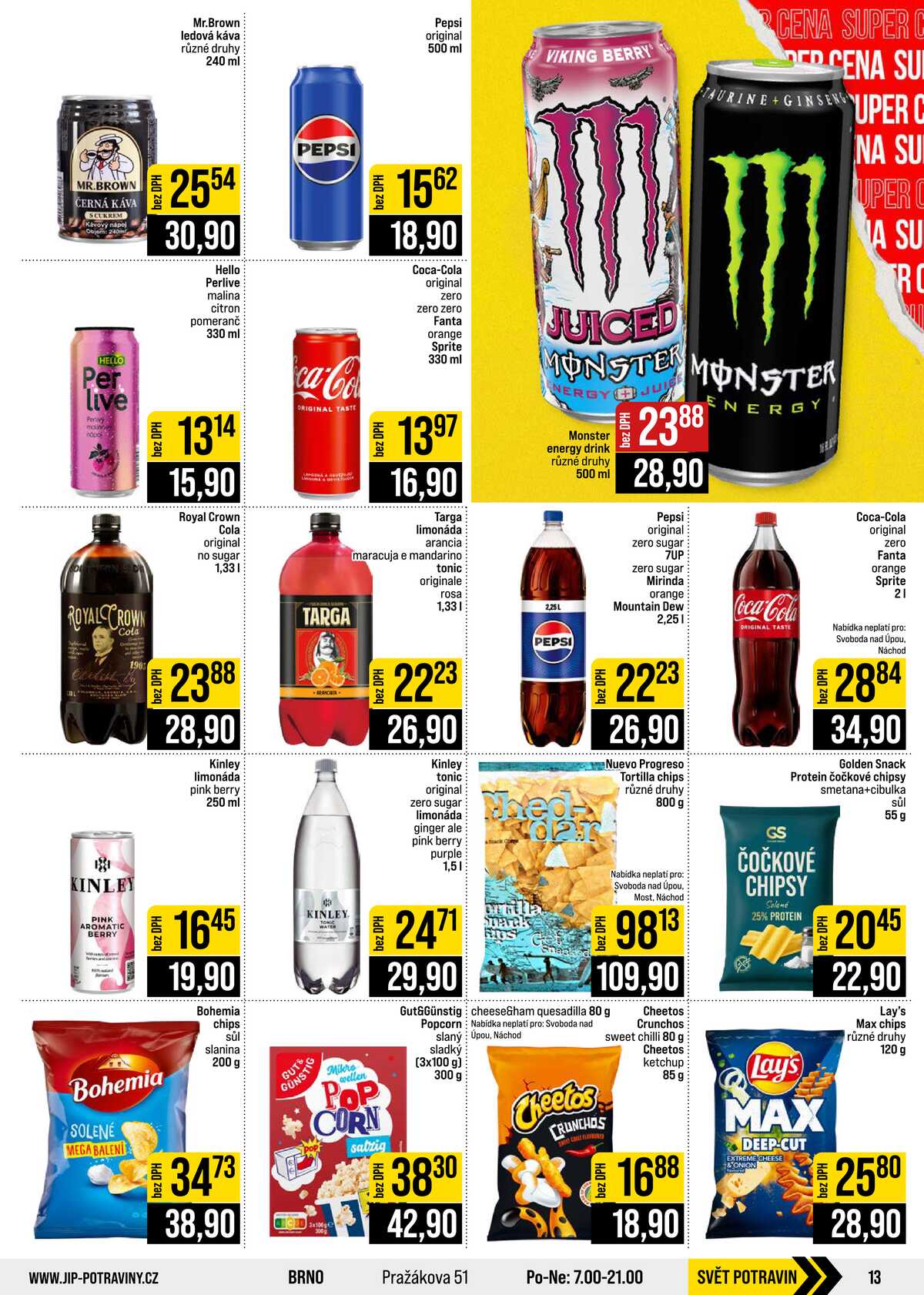 JIP Cash & Carry České Budějovice, Most, Náchod, Polička, Sušice a Svoboda nad Úpou od 12.8. do 18.8.2026 strana 13