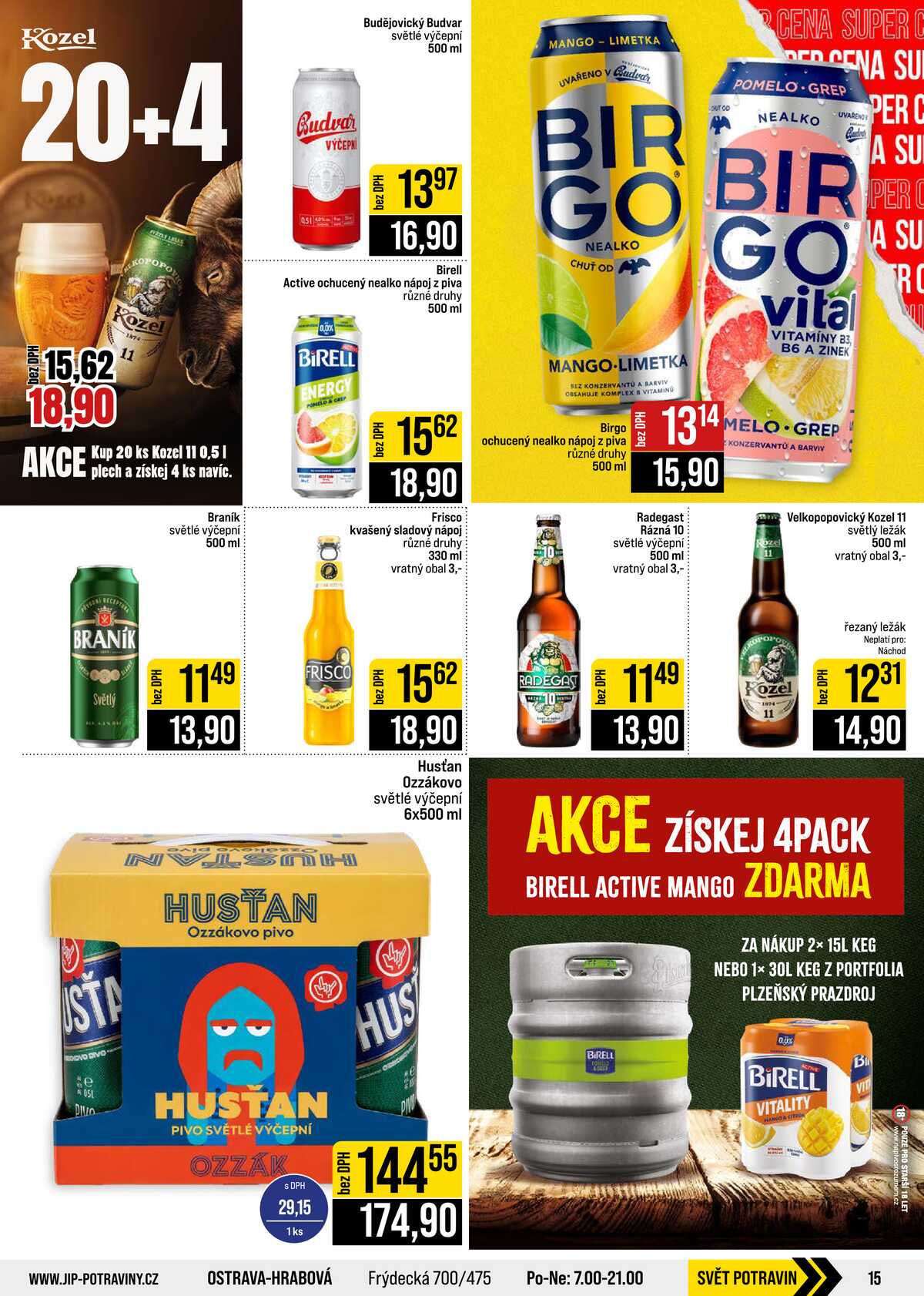 JIP Cash & Carry České Budějovice, Most, Náchod, Polička, Sušice a Svoboda nad Úpou od 12.8. do 18.8.2026 strana 15