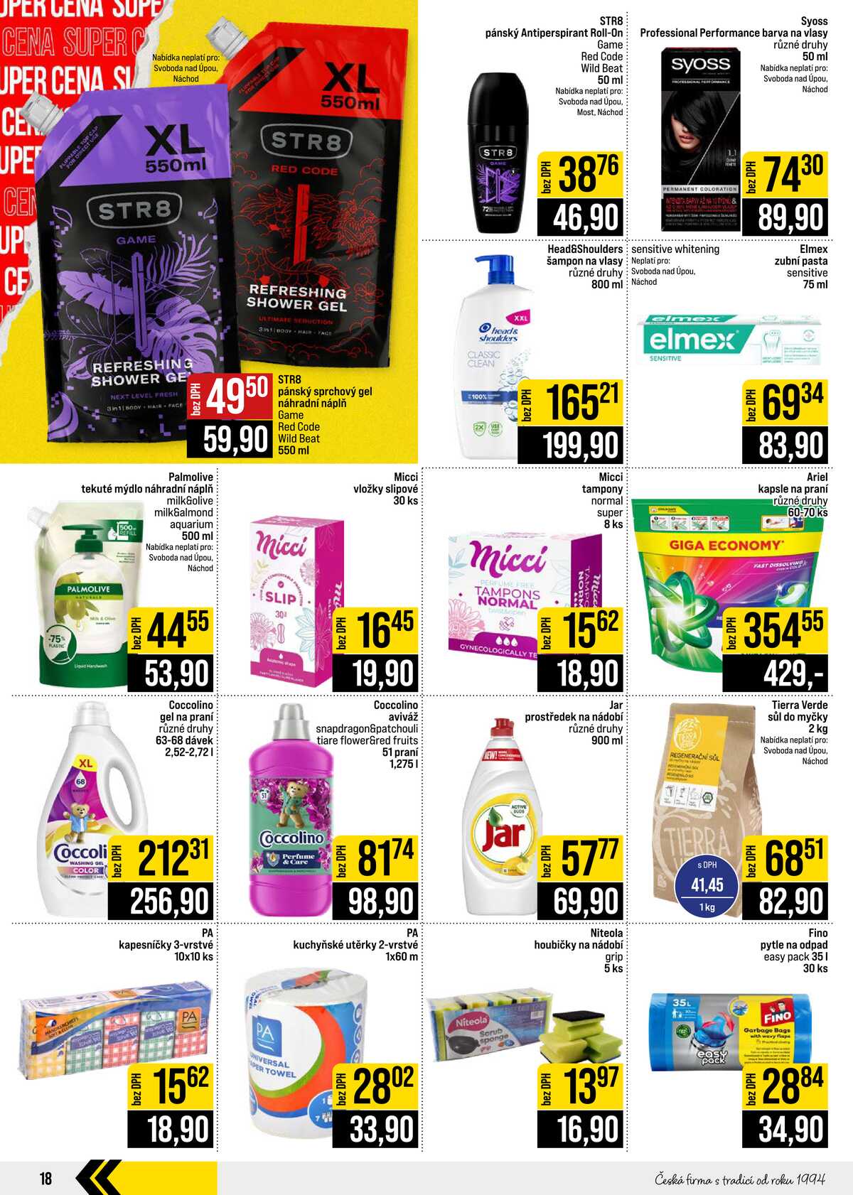 JIP Cash & Carry České Budějovice, Most, Náchod, Polička, Sušice a Svoboda nad Úpou od 12.8. do 18.8.2026 strana 18