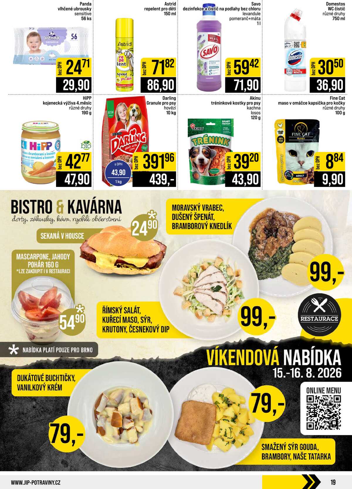 JIP Cash & Carry České Budějovice, Most, Náchod, Polička, Sušice a Svoboda nad Úpou od 12.8. do 18.8.2026 strana 19