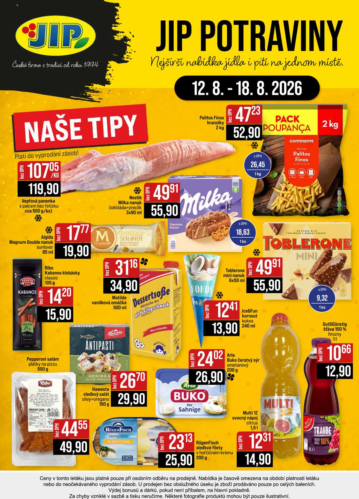 JIP Cash & Carry České Budějovice, Most, Náchod, Polička, Sušice a Svoboda nad Úpou od 12.8. do 18.8.2026 strana 24