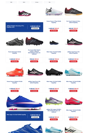 Intersport Kopačky a míče - 13. 8. 2026