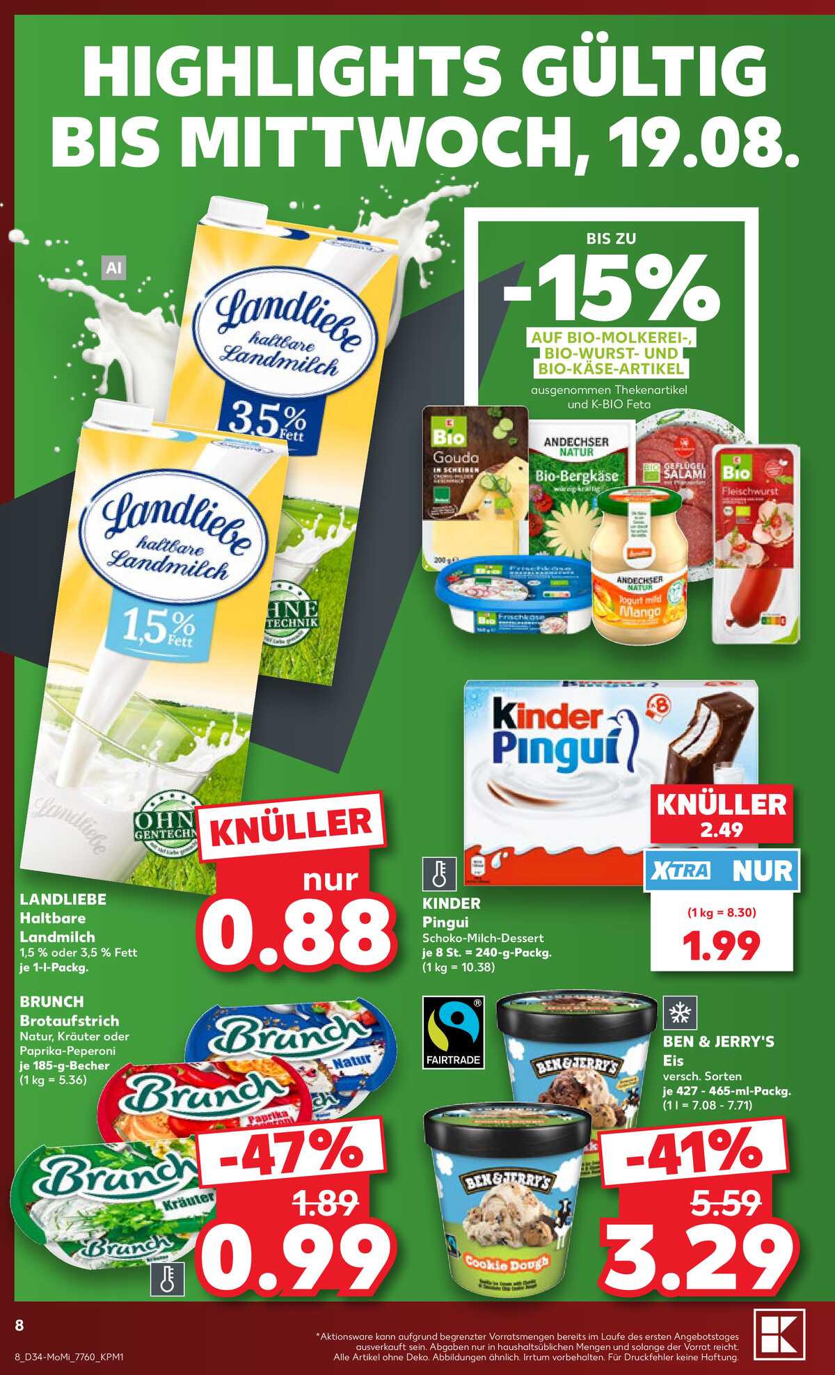 Leták Kaufland Německo 17.8.-19.8.2026 strana 8