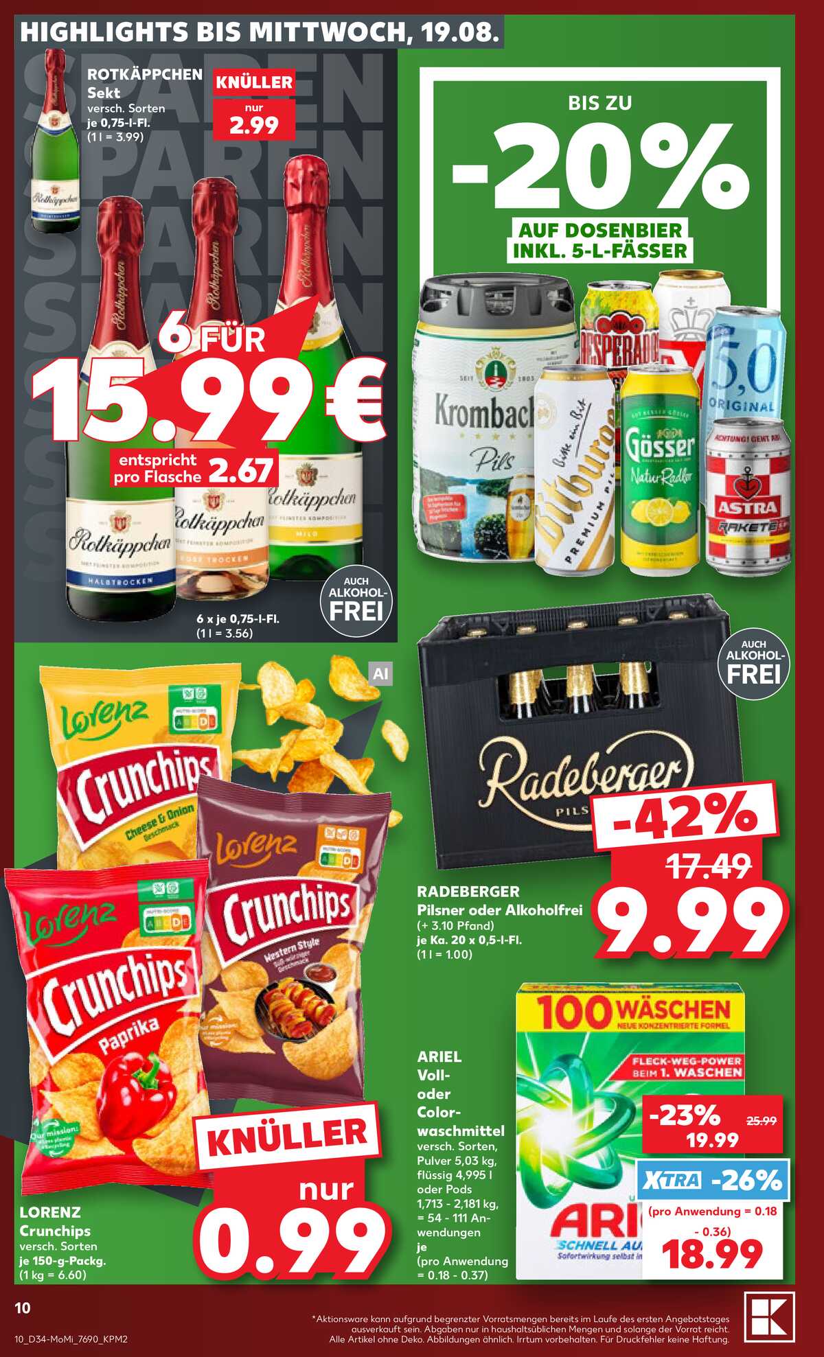 Leták Kaufland Německo 17.8.-19.8.2026 strana 10