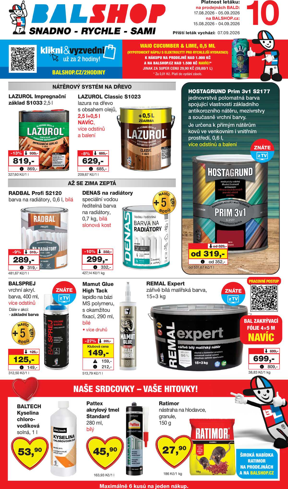 Barvy a laky drogerie od 15.8. do 4.9.2026 strana 1
