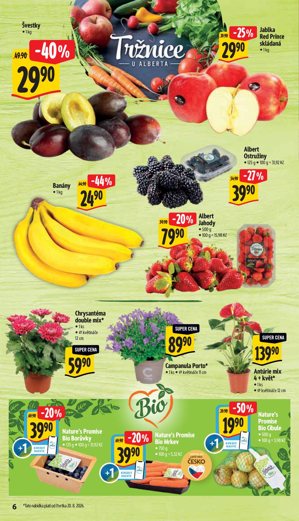 Leták Albert - Albert Supermarket od 19.8. do 25.8.2026 - strana 6 Leták Albert - Albert Supermarket od 19.8. do 25.8.2026 - strana 6