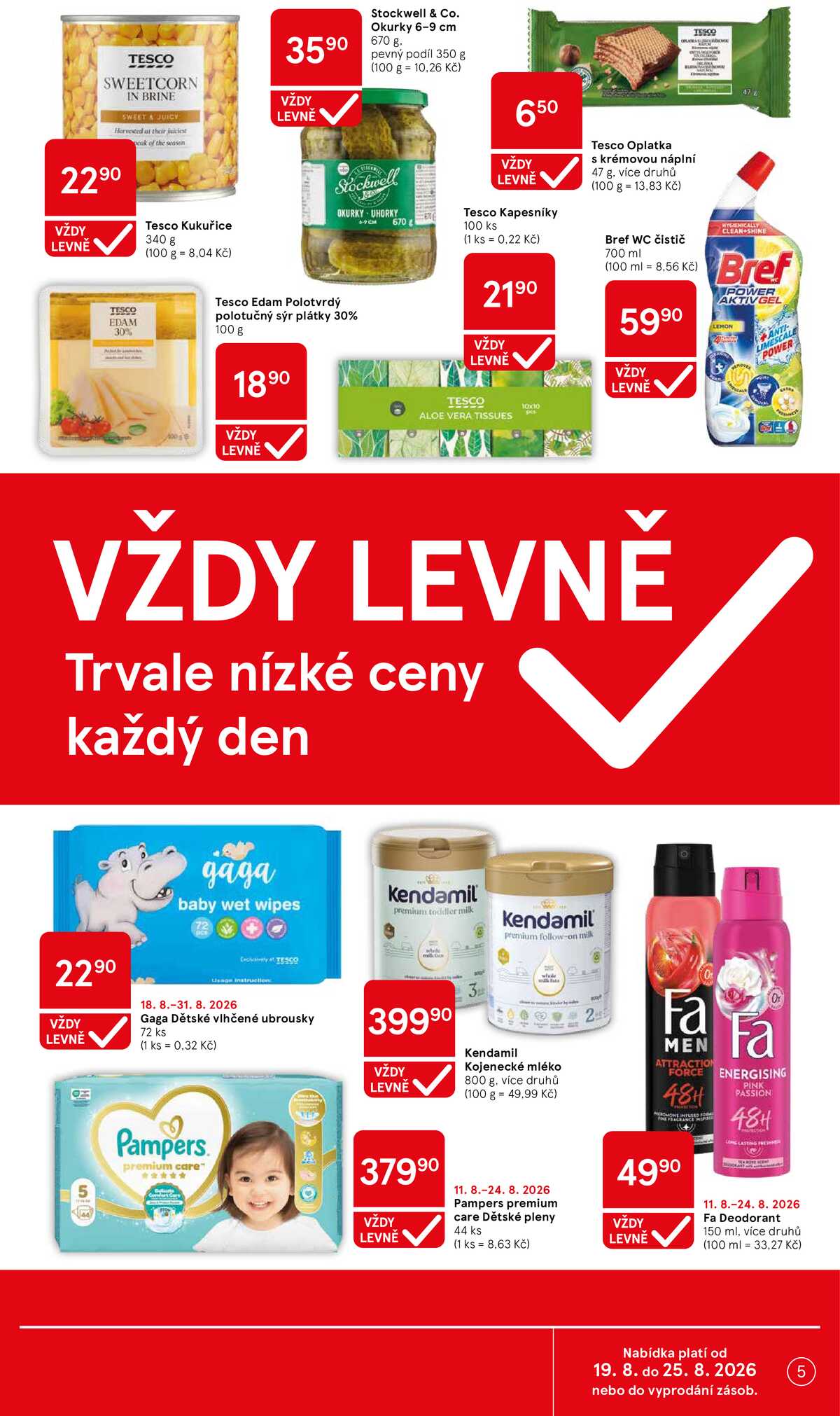 Tesco supermarkety od 19.8. do 25.8.2026 strana 5