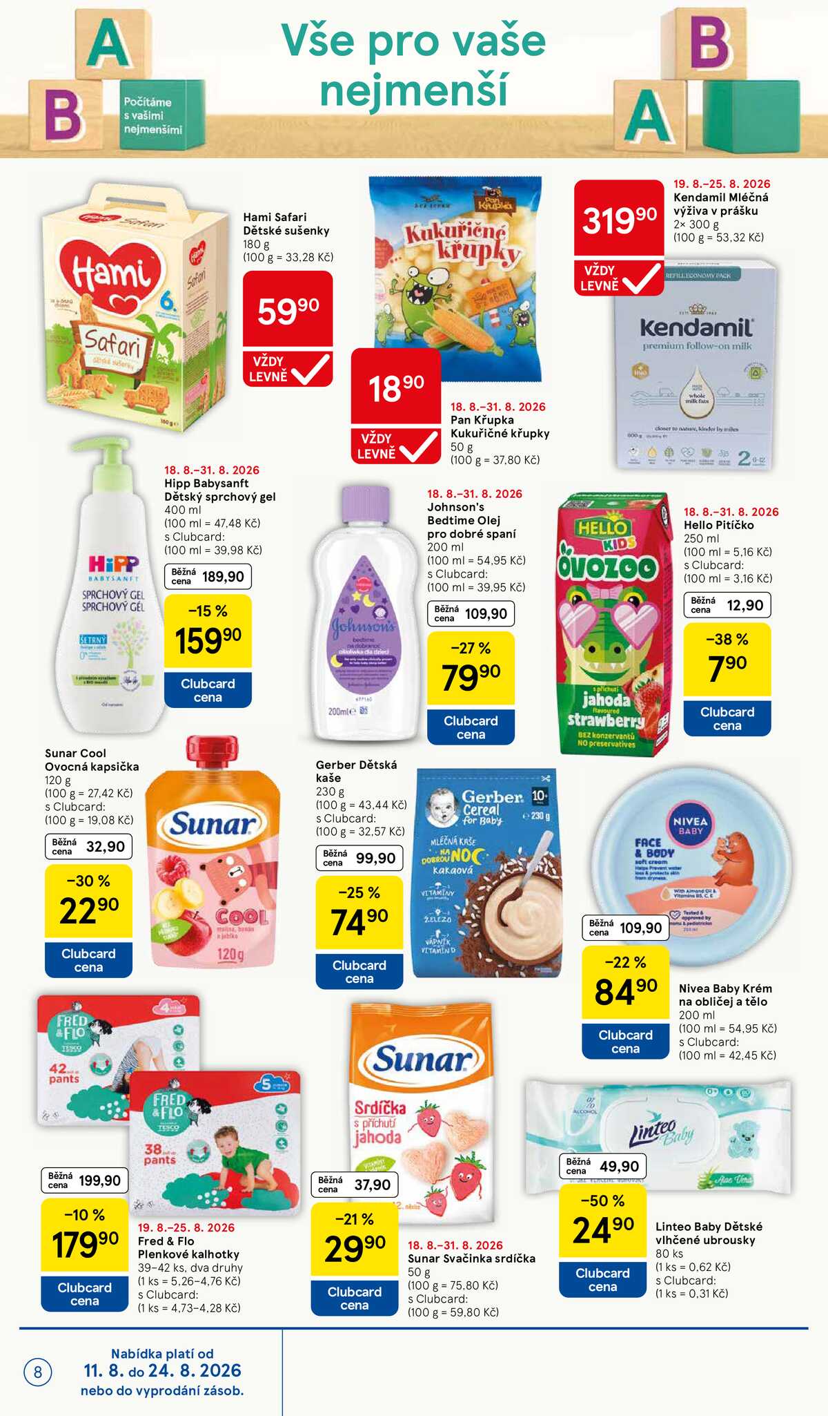 Tesco supermarkety od 19.8. do 25.8.2026 strana 8