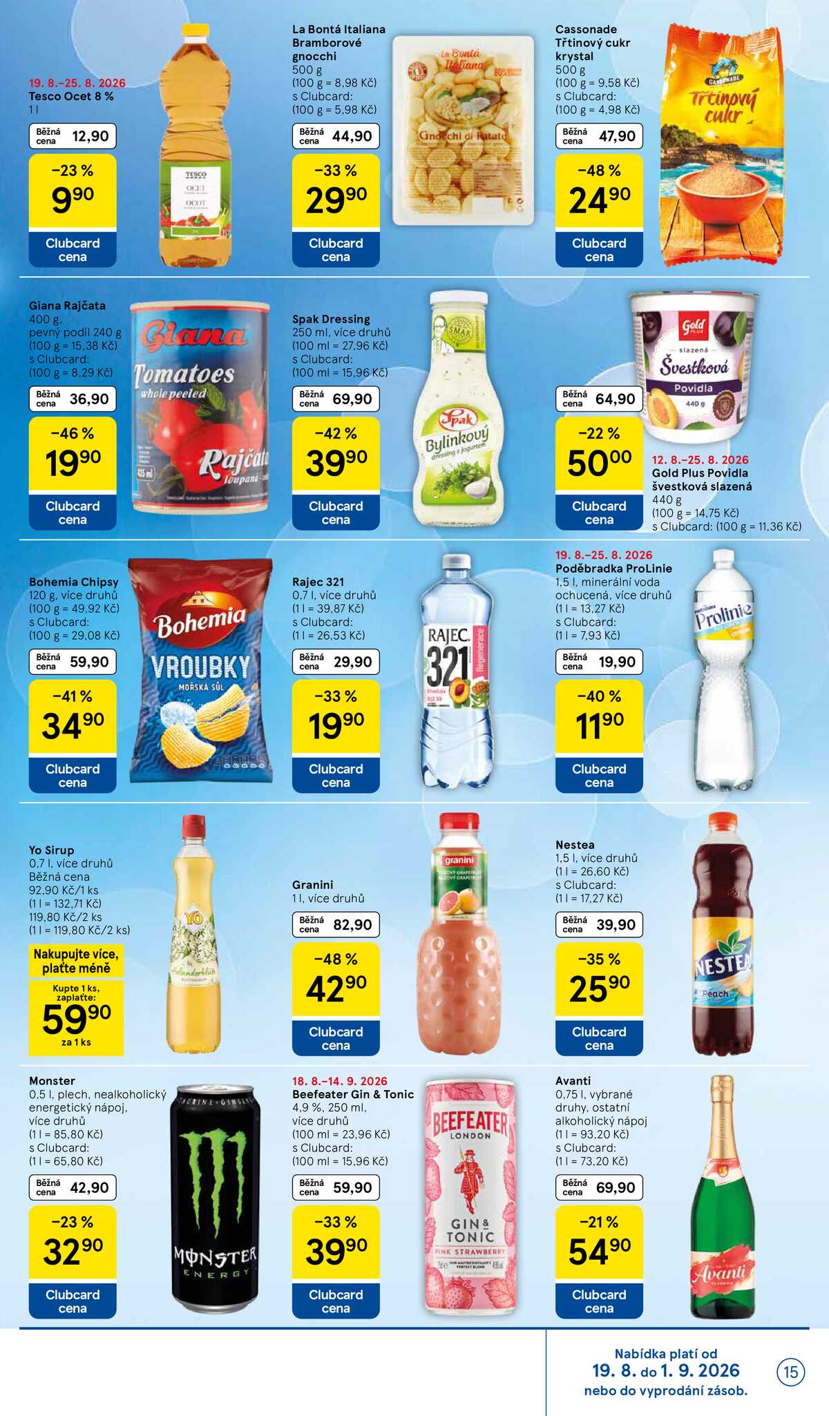 Tesco supermarkety od 19.8. do 25.8.2026 strana 15
