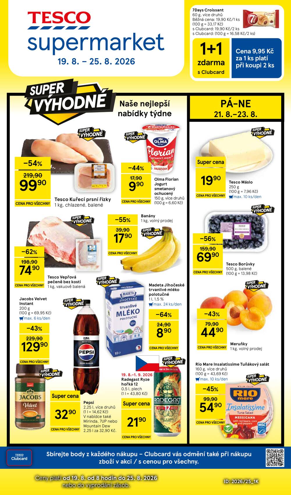 Tesco supermarkety od 19.8. do 25.8.2026
