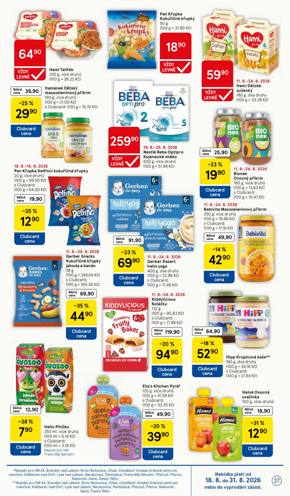 Tesco hypermarkety od 19.8. do 25.8.2026 strana 27