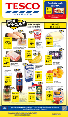 Tesco hypermarkety od 19.8. do 25.8.2026