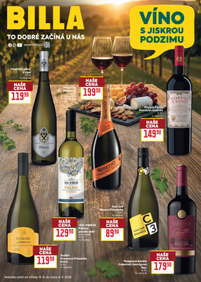 Billa katalog Víno od 19.8. do 8.9.2026
