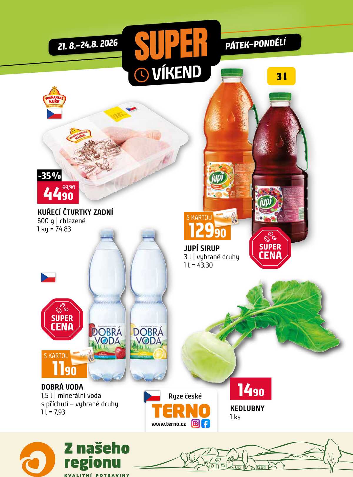 Terno Víkendová akce od 21.8. do 24.8.2026 strana 1