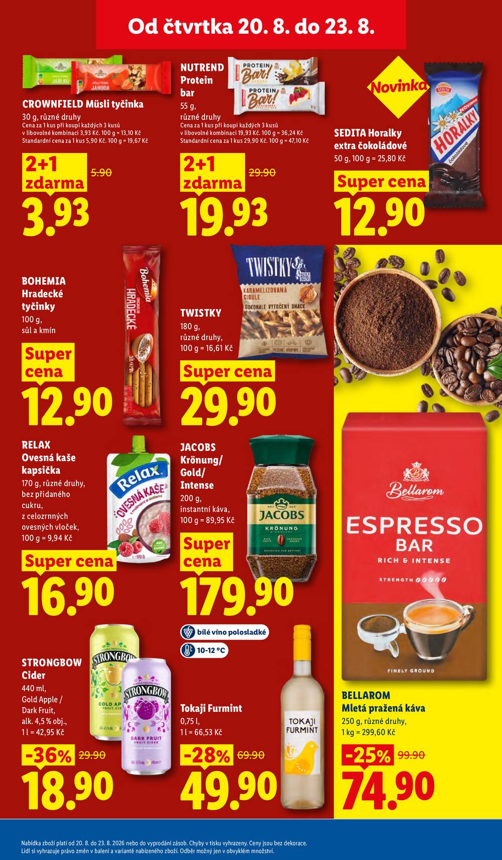 Lidl Čtvrtek od 20.8. do 23.8.2026