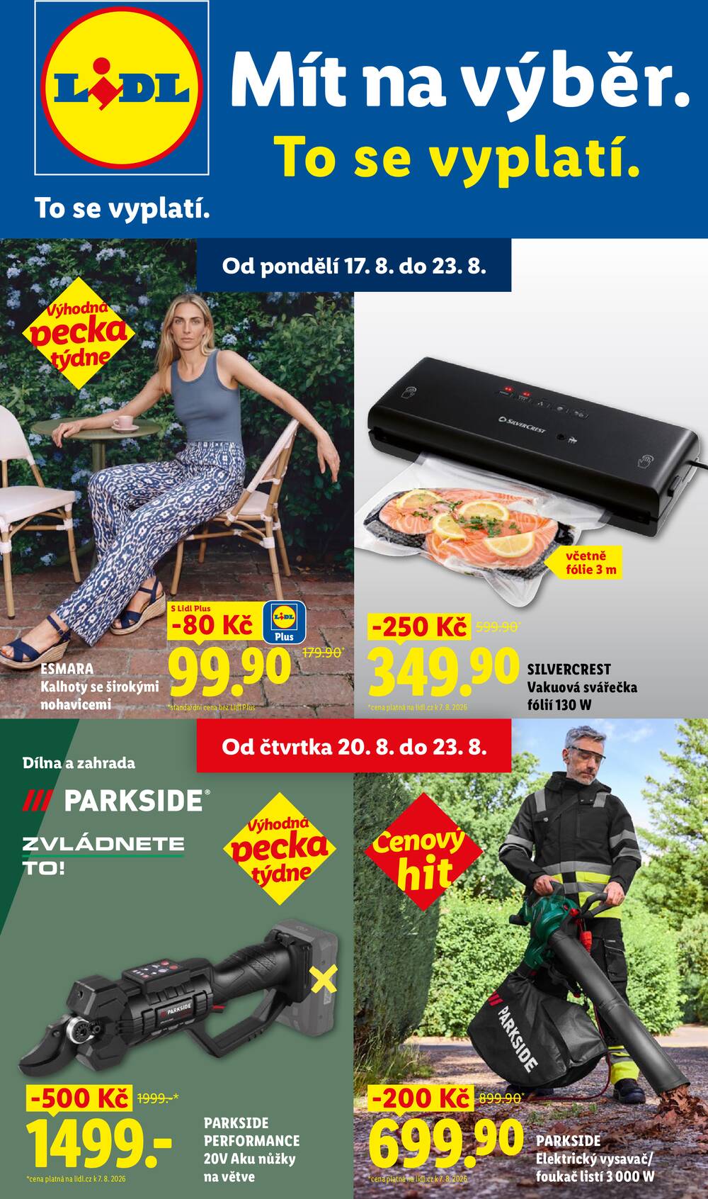Leták Lidl - Lidl Spotřební zboží 17.8. - 23.8. - strana 1 Leták Lidl - Lidl Spotřební zboží 17.8. - 23.8. - strana 1