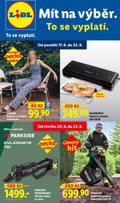 Lidl Spotřební zboží 17.8. - 23.8.