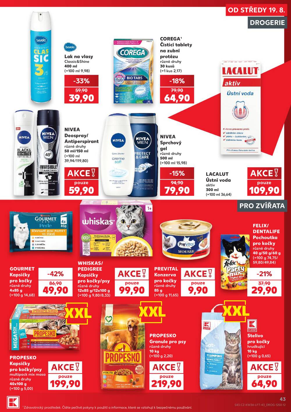 Leták Kaufland - Kaufland 19.8. - 25.8. - Kaufland - Praha 3 (Jarov) - strana 43 Leták Kaufland - Kaufland 19.8. - 25.8. - Kaufland - Praha 3 (Jarov) - strana 43