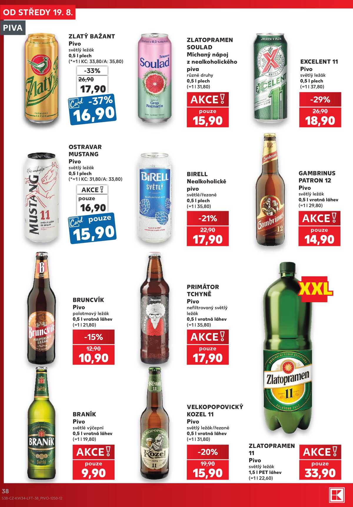 Kaufland 19.8. - 25.8. - Kaufland - Nymburk strana 38