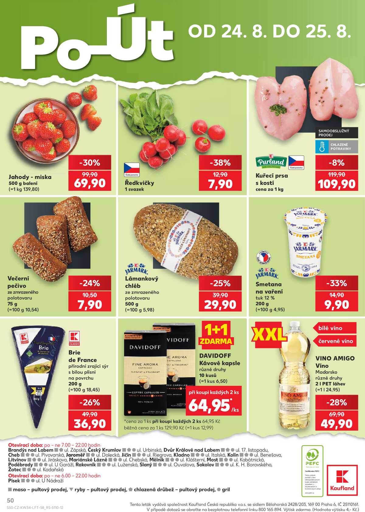 Kaufland 19.8. - 25.8. - Kaufland - Jaroměř strana 50