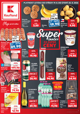 Leták Kaufland 19.8. - 25.8. - Kaufland - Sokolov