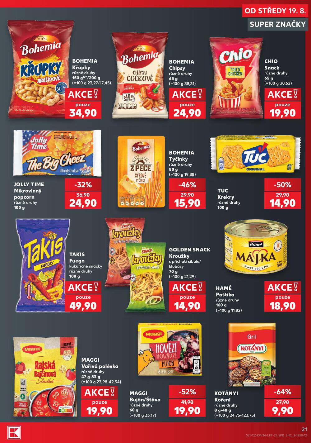 Kaufland 19.8. - 25.8. - Kaufland - Ostrov - Jáchymovská