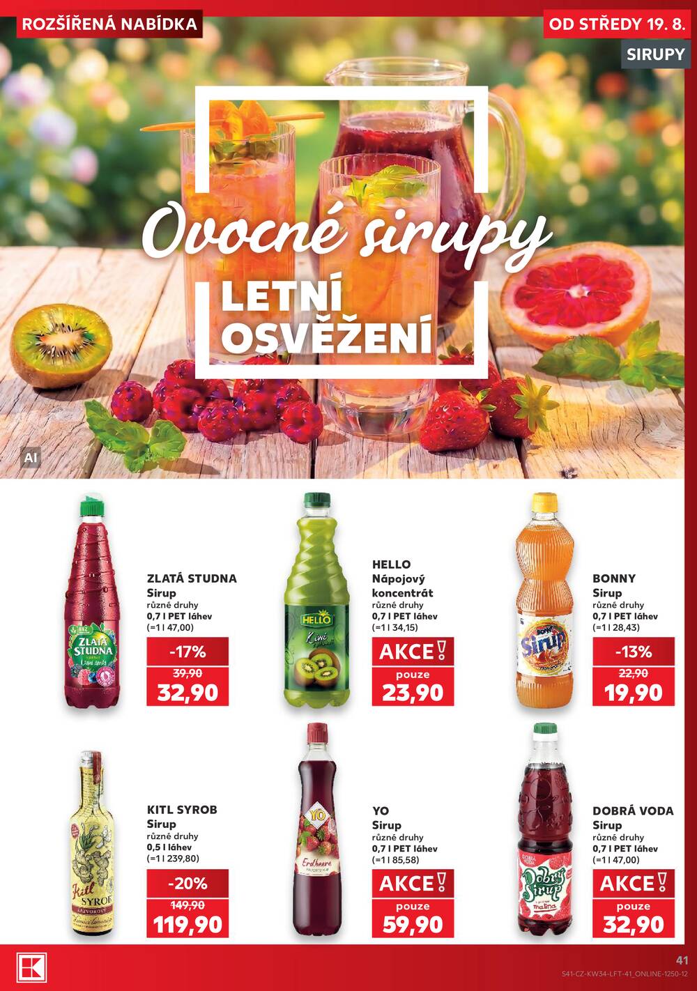 Kaufland 19.8. - 25.8. - Kaufland - Vrchlabí