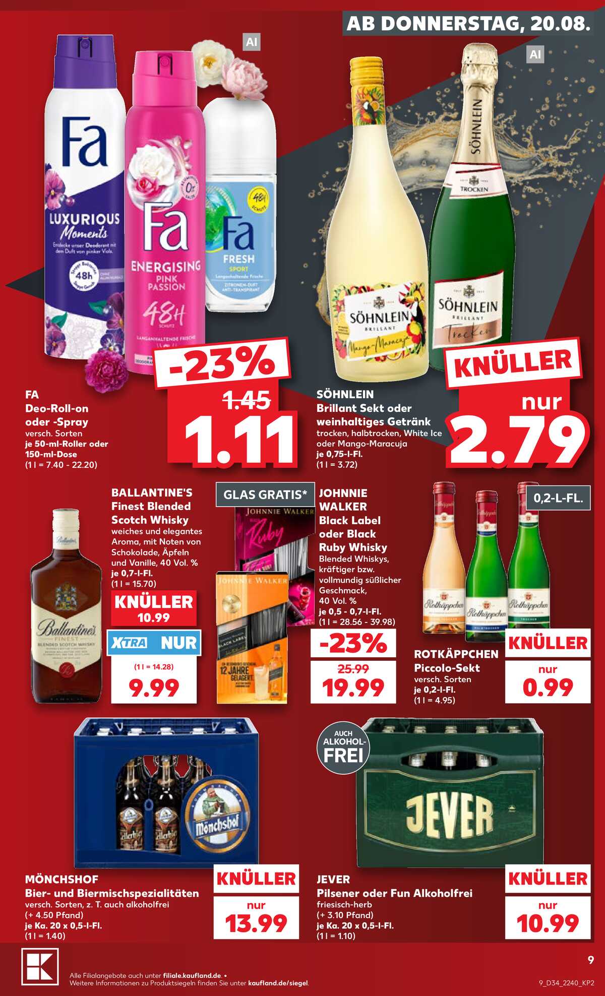 Leták Kaufland Německo 20.8.-26.8.2026 strana 9